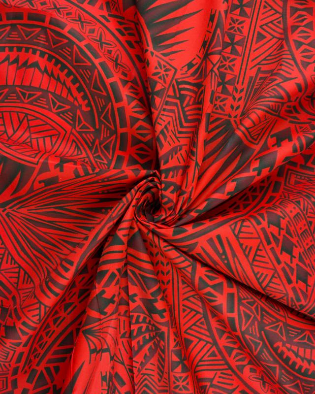 Polynesian fabric AERO Red - Tissushop